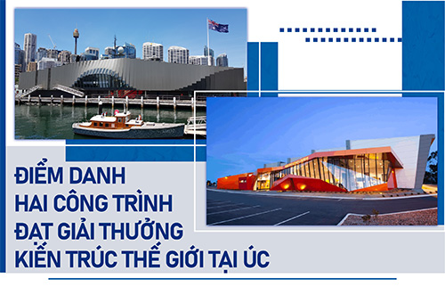 ĐIỂM DANH HAI CÔNG TRÌNH ĐẠT GIẢI THƯỞNG KIẾN TRÚC THẾ GIỚI TẠI ÚC