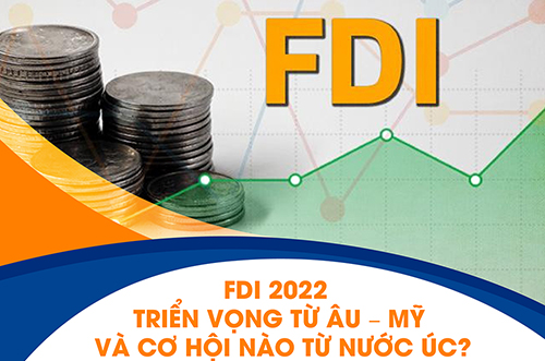 FDI 2022 – TRIỂN VỌNG TỪ ÂU – MỸ VÀ CƠ HỘI NÀO TỪ NƯỚC ÚC?