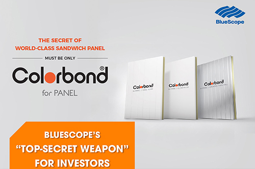 BLUESCOPE’S “TOP-SECRET WEAPON” FOR INVESTORS CONSTRUCTING FACTORIES USING SANDWICH PANELS
