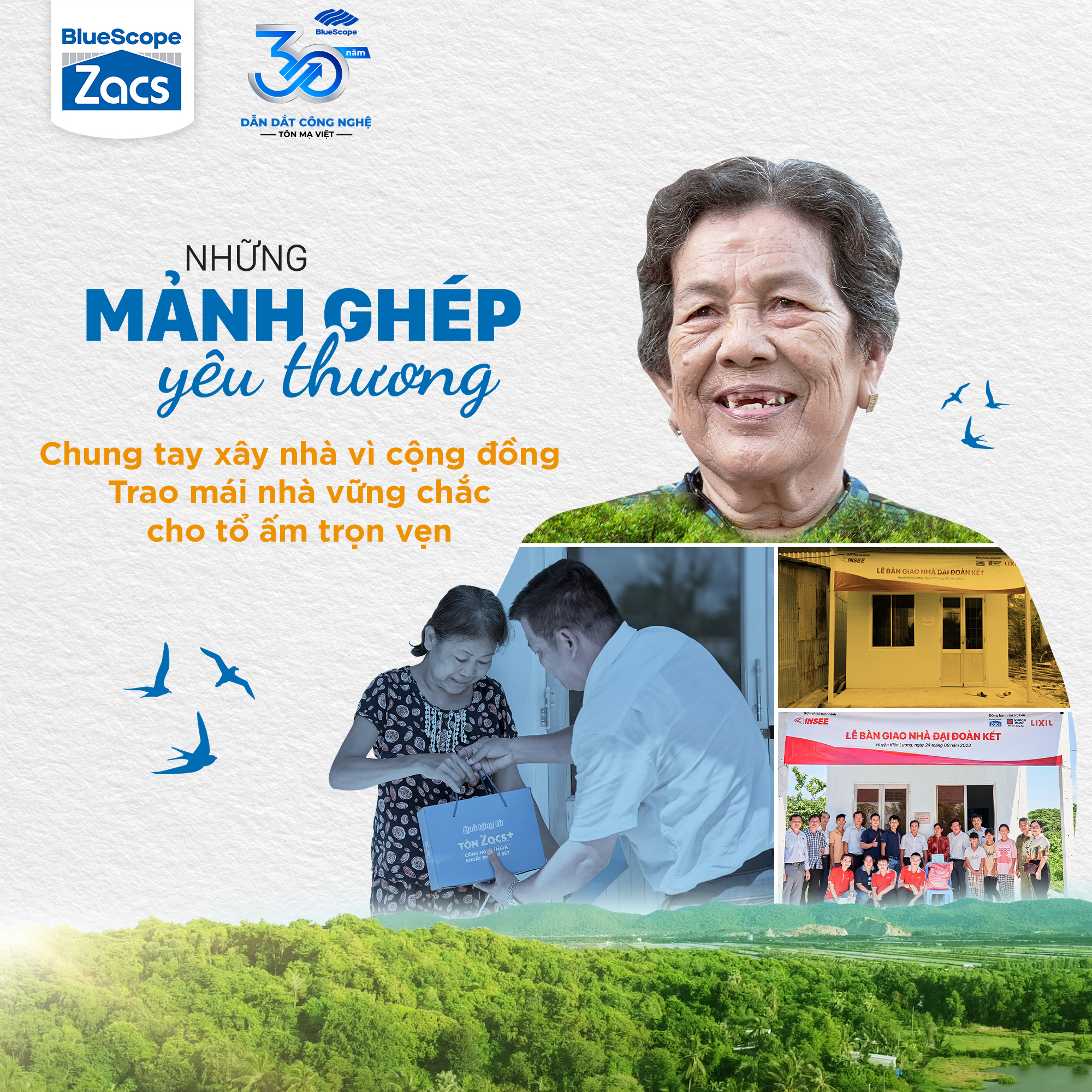 NS BlueScope Vietnam joins hands to build houses for the community – Providing a solid roof for full house