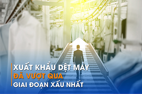 XUẤT KHẨU DỆT MAY ĐÃ VƯỢT QUA GIAI ĐOẠN XẤU NHẤT